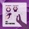Nmc 5 Inch Rechargeable Silicone 10 Functions Speed Stimulator Purple