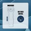 Nmc 5 Inch Rechargeable Silicone 10 Functions Speed Vibrator Blue