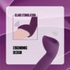 Nmc 5.5 Inch Rechargeable Silicone 10 Functions Speed Glans Stimulator Purple