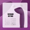 Nmc 5.5 Inch Rechargeable Silicone 10 Functions Speed Glans Stimulator Purple