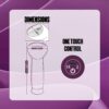 Nmc 5.5 Inch Rechargeable Silicone 10 Functions Speed Glans Stimulator Purple