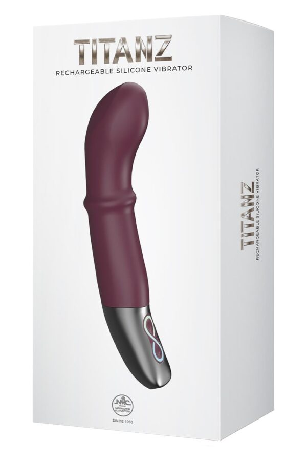 Nmc 7 Inch Silicone Rechargeable Vibrator Rubine Red