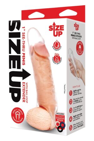 160782-P.jpg Size Up Clear View Penis Extender With Ball Loop Classic