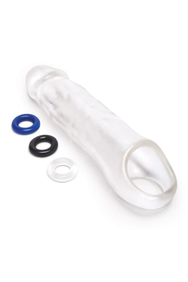 Size Up Clear View Penis Extender With Ball Loop Extra Girthy