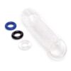 Size Up Clear View Textured Penis Extender With Ball Loop