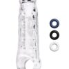 Size Up Clear View Studded Penis Extender With Ball Loop