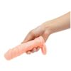 Size Up Silicone Realistic Penis Extender With Ball Loop Flesh