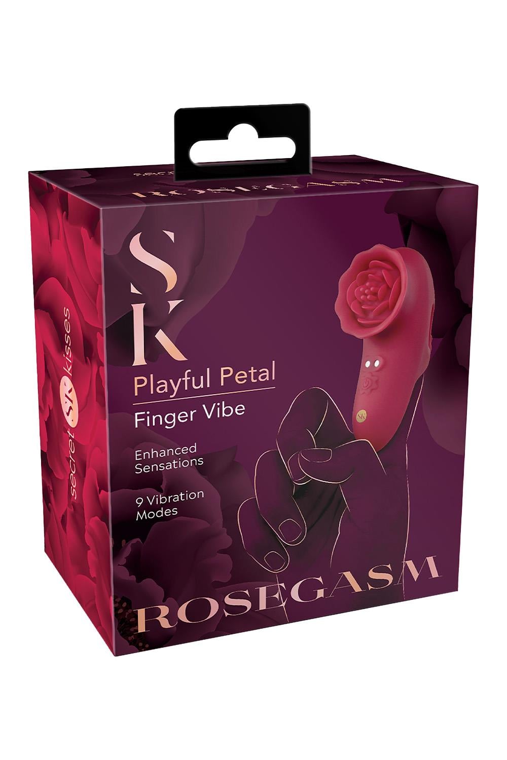 Secret Kisses Rosegasm Playful Finger Vibe