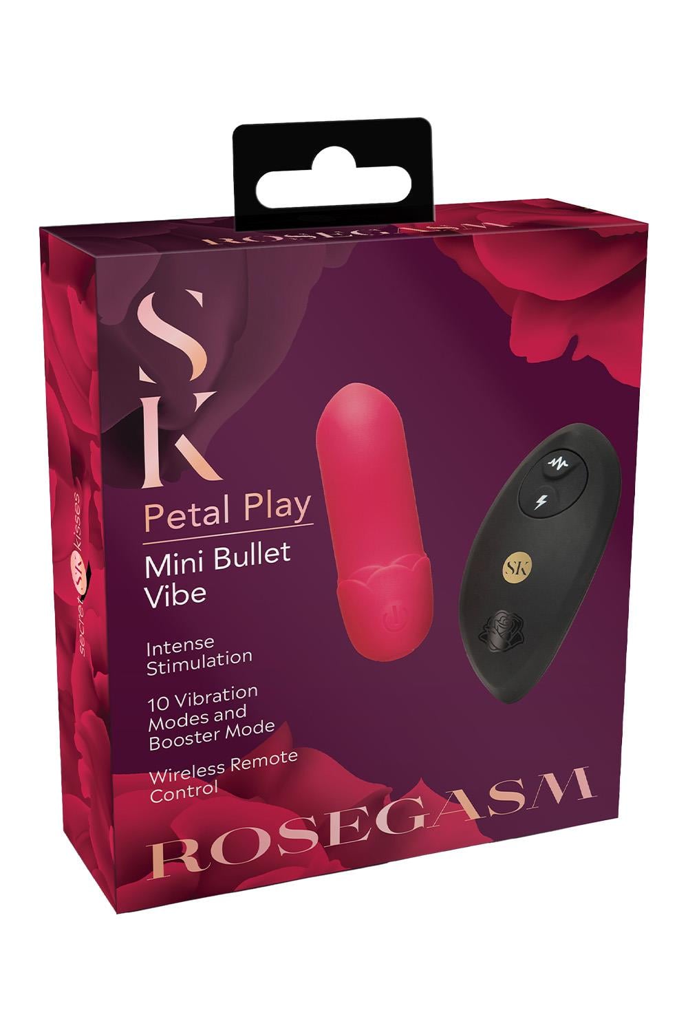 Secret Kisses Rosegasm Petal Play Mini Bullet Vibe