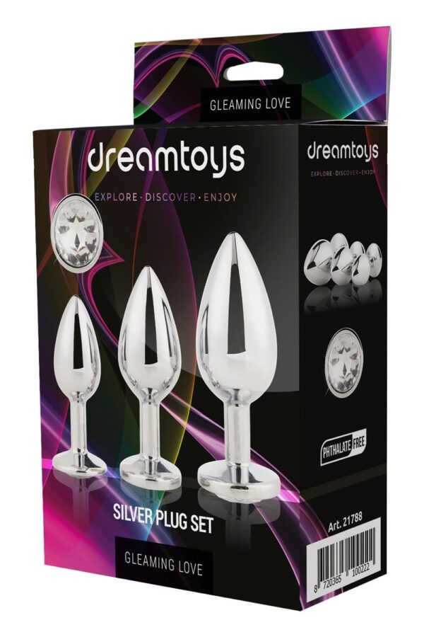 Gleaming Love Silver Plug Set