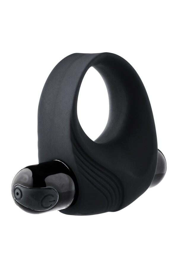 Ramrod Vibrating Cockring With Big Bullet Black