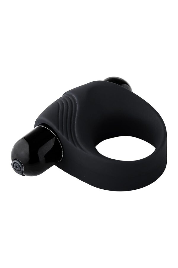 Ramrod Vibrating Cockring With Big Bullet Black