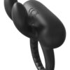 Ramrod Rabbit Vibrating Cockring Black