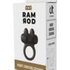 Ramrod Rabbit Vibrating Cockring Black