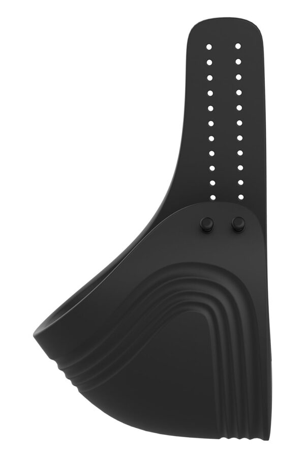 Ramrod Adjustable Vibrating Cockring With Remote Black