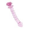 22122-1.jpg Glaze Glass Rosebud Spiral G-Spot Dildo