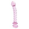 22122.jpg Glaze Glass Rosebud Spiral G-Spot Dildo
