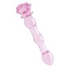 Glaze Glass Rosebud Beaded Dildo