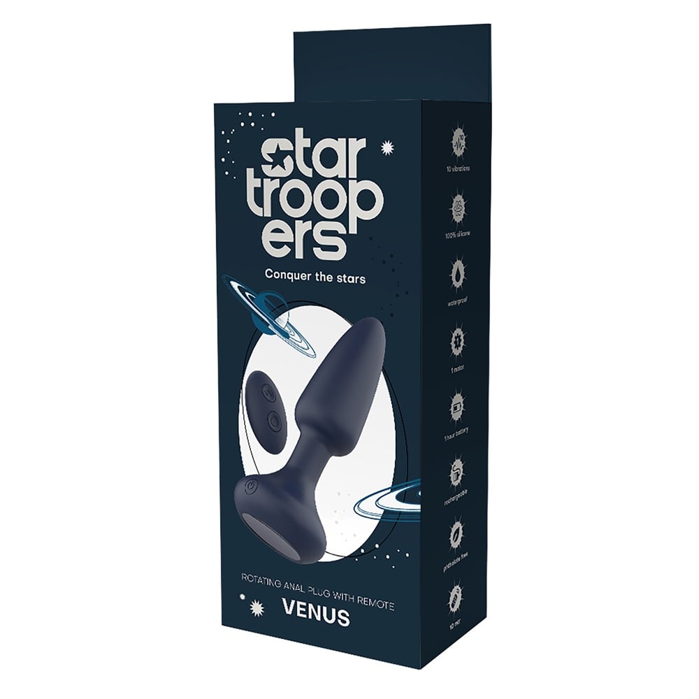 Startroopers Venus Rotating Anal Plug With Remote
