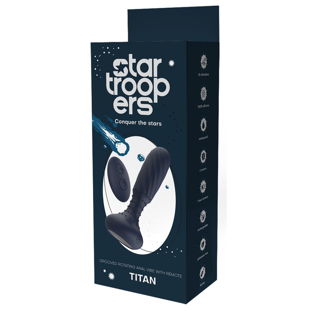 Startroopers Titan Vibrating Anal Vibe With Remote