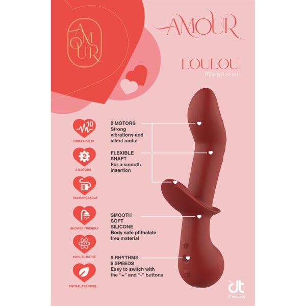 Amour Flexible G-Spot Duo Vibe Loulou