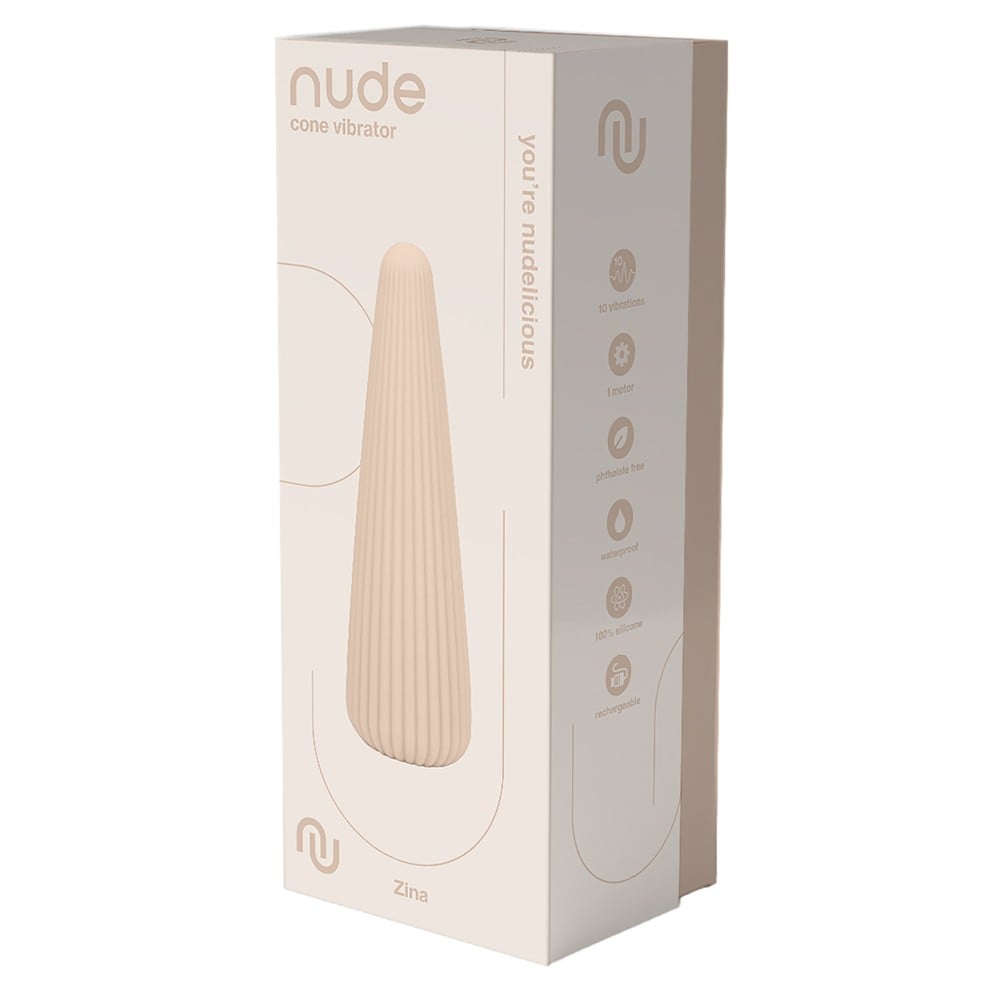 Nude Zina Cone Vibrator - Travelsize