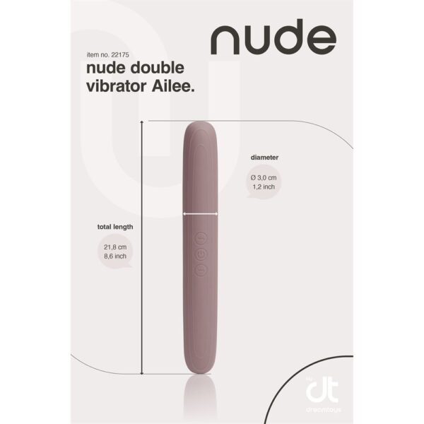 Nude Ailee Double Vibrator - Travelsize
