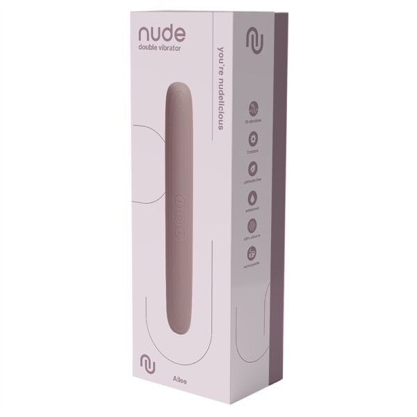 Nude Ailee Double Vibrator - Travelsize