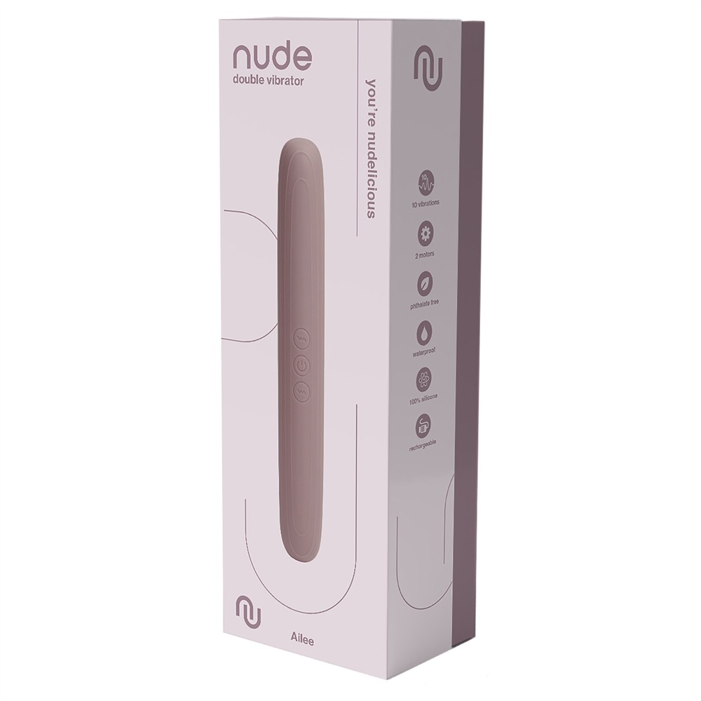 Nude Ailee Double Vibrator - Travelsize