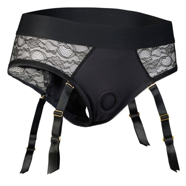 Bold. Reva Strap-On Garter Brief With Dildo