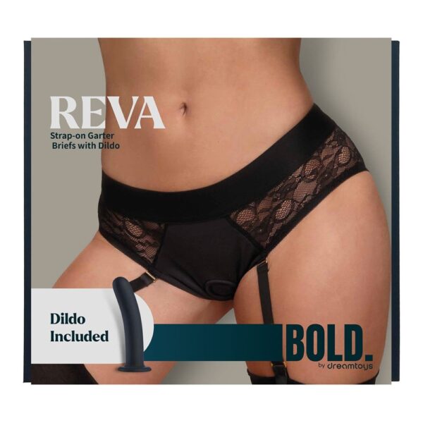 Bold. Reva Strap-On Garter Brief With Dildo