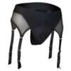 Bold. Vail Strap-On Garter Thong With Dildo