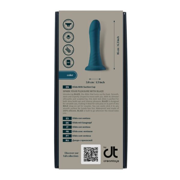 Bold. Blaze Dildo With Suction Cup Blaze With 6 Inch Dildo