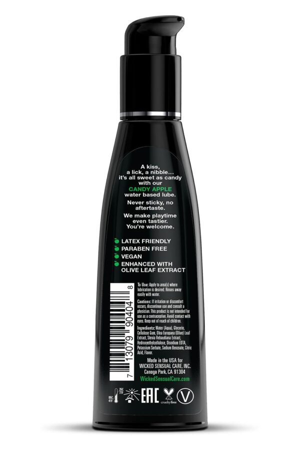 Wicked Aqua Candy Apple Flavored Lubricant 120Ml