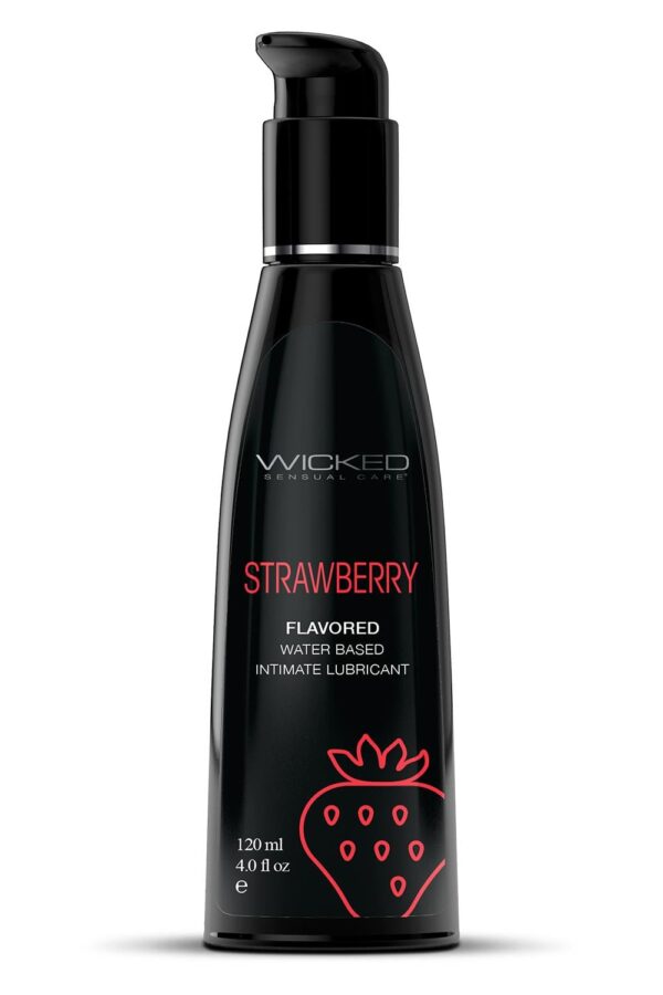 Wicked Aqua Strawberry Flavored Lubricant 120Ml