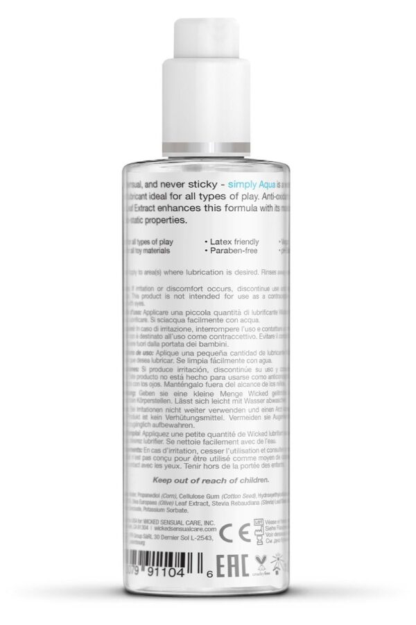 Wicked Simply Aqua Lubricant 120Ml