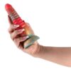 Colours Stacked 6 Inch Dildo Red/Gold