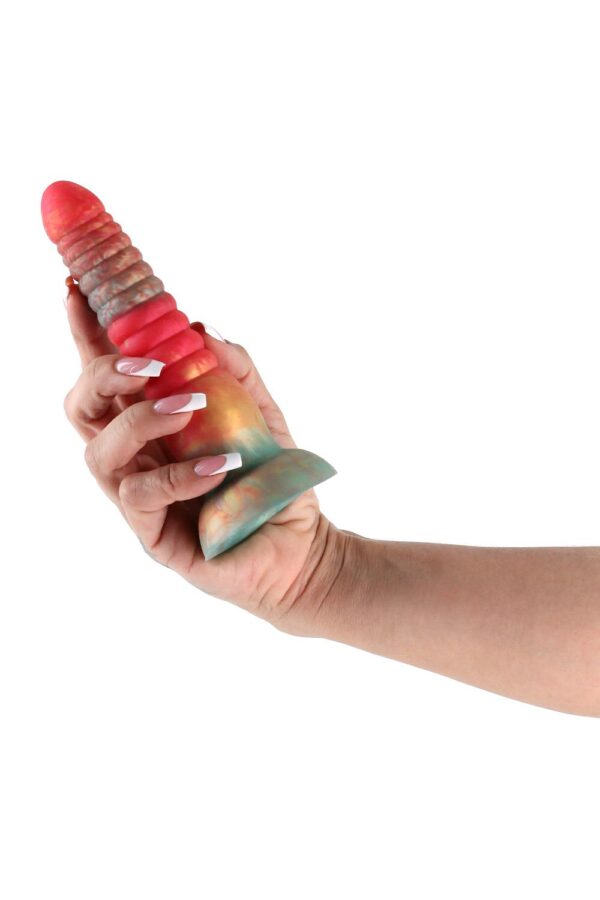 Colours Stacked 6 Inch Dildo Red/Gold