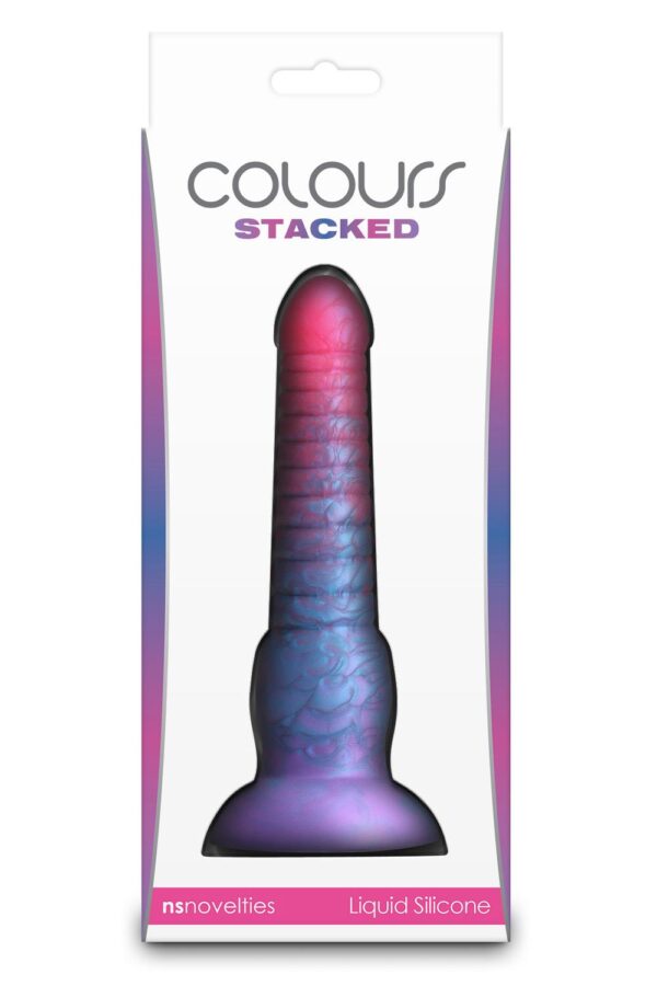 281409-2.jpg Colours Stacked 6 Inch Dildo Pink/Blue