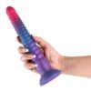 Colours Stacked 9 Inch Dildo Pink/Blue