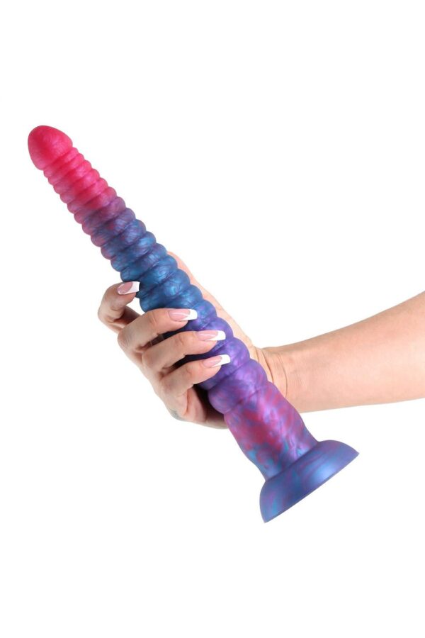 281413-1.jpg Colours Stacked 12 Inch Dildo Pink/Blue