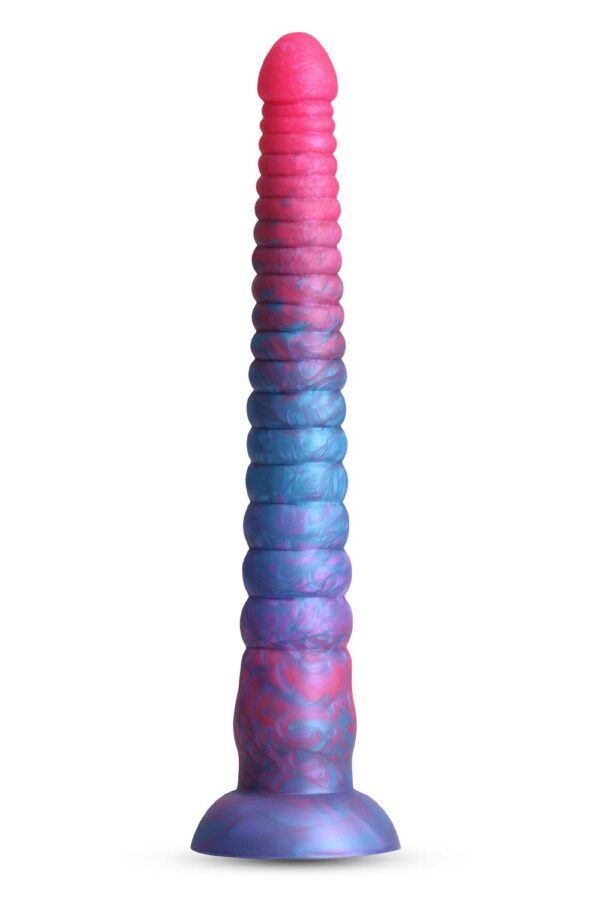 281413.jpg Colours Stacked 12 Inch Dildo Pink/Blue