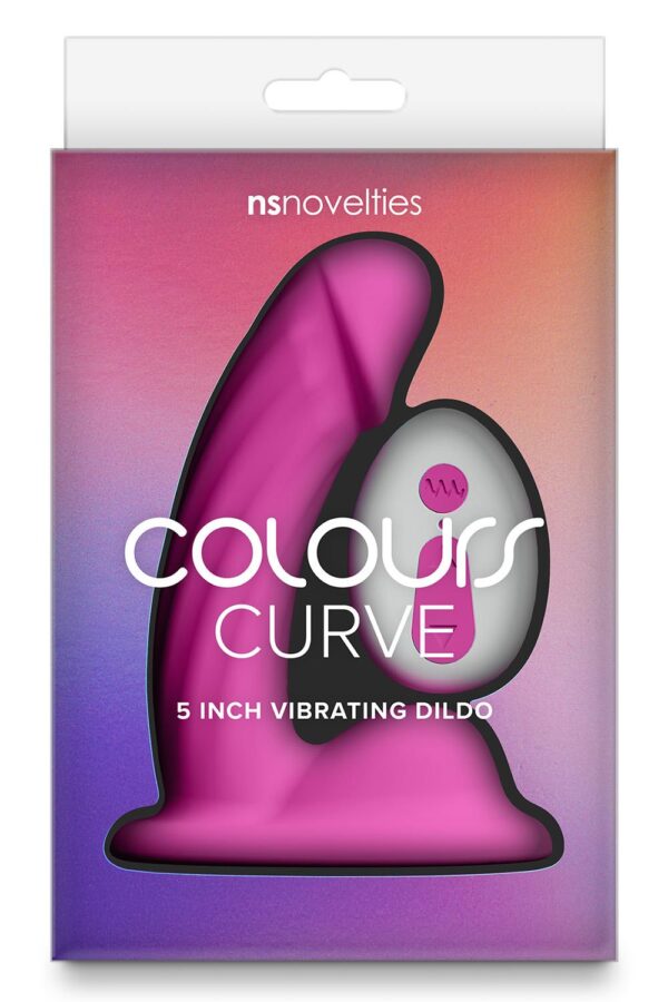 281447-P.jpg Colours Curve Vibrating 5 Inch Dildo