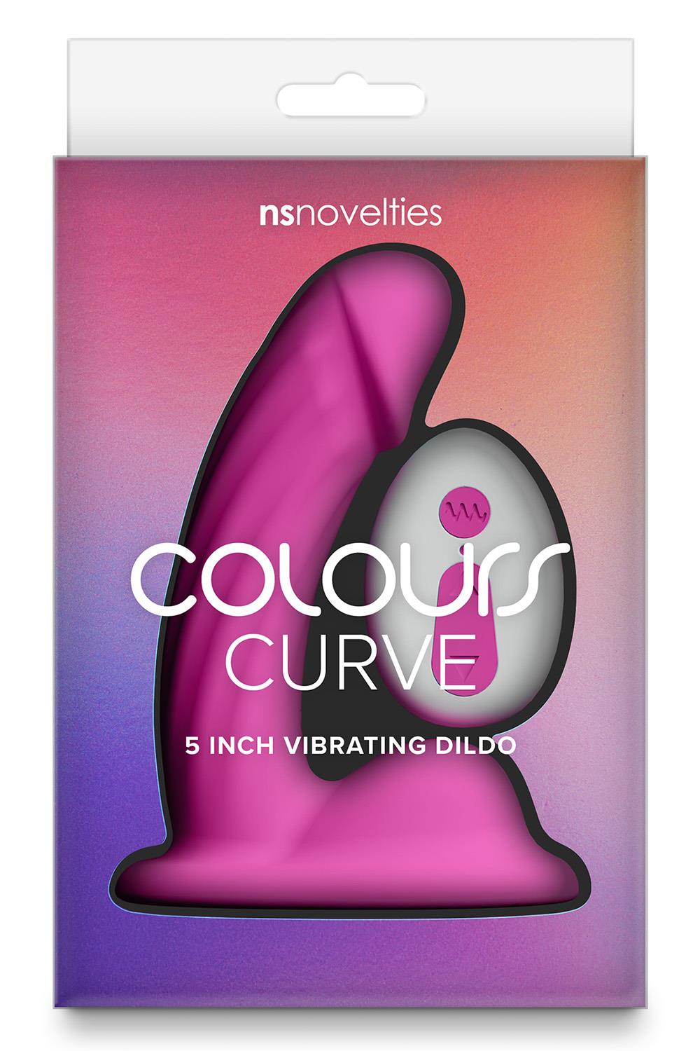 Colours Curve Vibrating 5 Inch Dildo