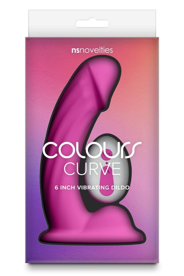 Colours Curve Vibrating 6 Inch Dildo