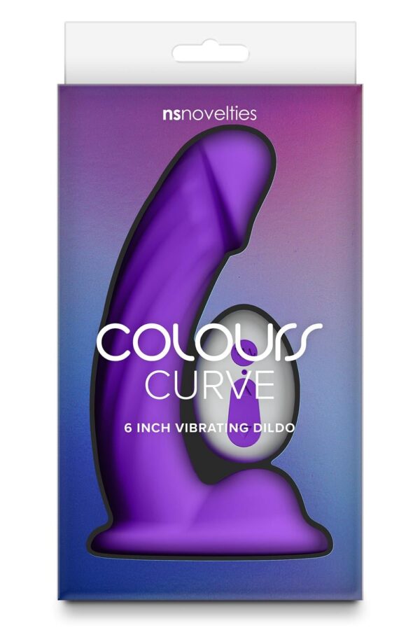 Colours Curve Vibrating 6 Inch Dildo