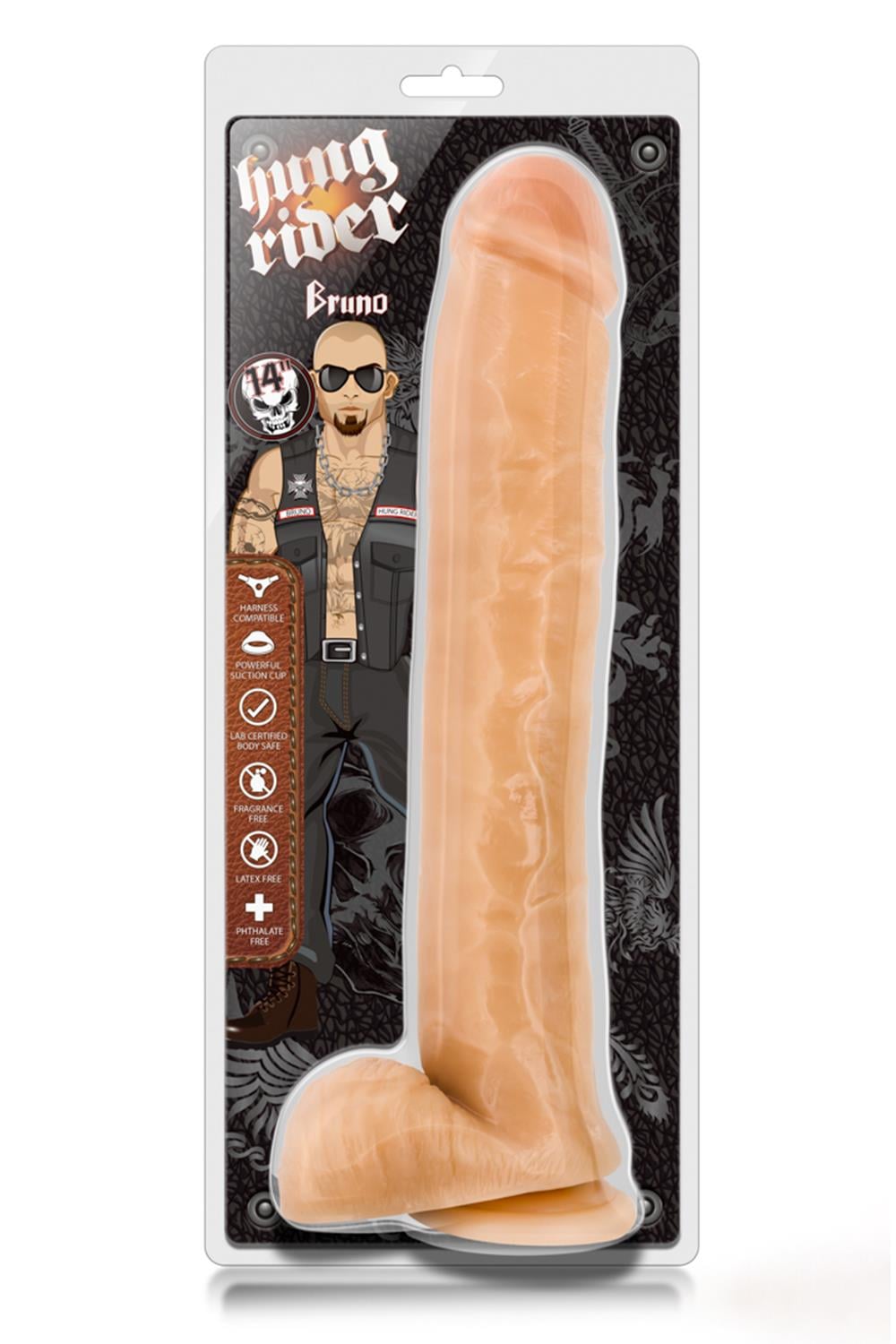 Hung Rider Bruno 14 Inch Dong