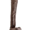 330656-1.jpg Dr. Skin Mr. Ed 13 Inch Dildo With Balls Chocolate