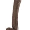 330656.jpg Dr. Skin Mr. Ed 13 Inch Dildo With Balls Chocolate