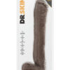 330656-P.jpg Dr. Skin Mr. Ed 13 Inch Dildo With Balls Chocolate
